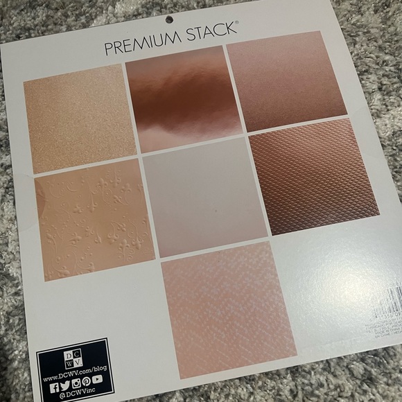 Scrapbook paper pad: Rose Gold Solids - Picture 2 of 2